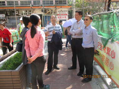 深圳市水務局交流團於2017年11月10日參觀了啟德河改善工程