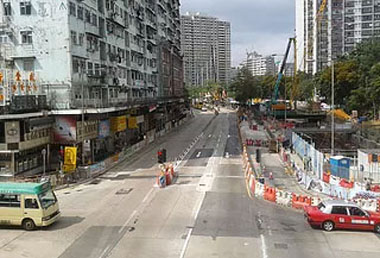 Shifting of Choi Hung Road near Tai Shing Street/Tseuk Luk Street/Tung Kwong Road Section has completed