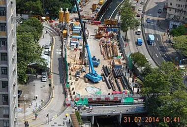 Pipe Pile Installation near Choi Hung Road has commenced
