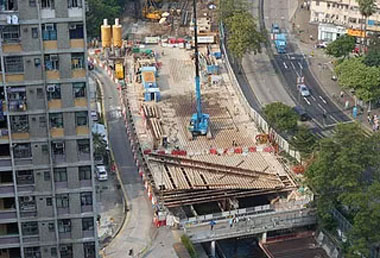 Pipe Pile Installation near Choi Hung Road has completed