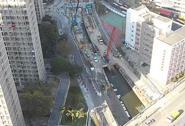 Pipe Pile Installation near Wong Chung Ming Secondary School has completed