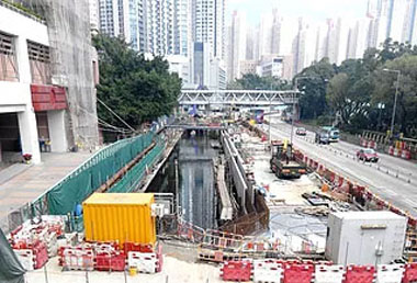 Construction of Box Culvert near Kai Tak Garden has completed