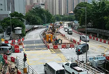 Temporary Traffic Arrangement- Choi Hung Road/ Shatin Pass Road junction