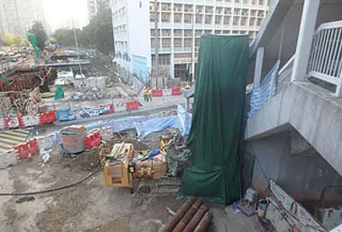Construction of Pipe Pile Wall near Kai Tak Garden has commenced