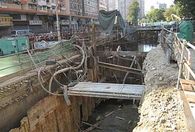 Construction of Box Culvert near Kei Tak Primary School has commenced