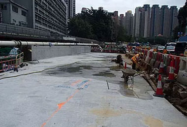 Construction of Box Culvert near Wong Tai Sin Police Station has completed