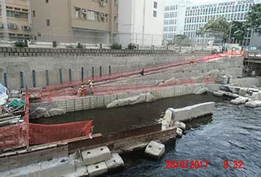 Construction of Access Ramp near Wong Chung Ming Secondary School has completed