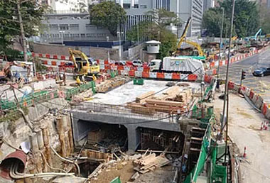 Remaining box culvert construction works next to Kai Tak Garden and Lower Wong Tai Sin Estate commenced