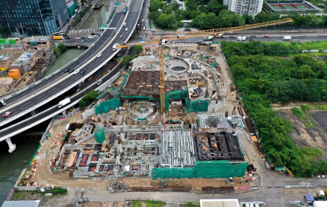 The aerial photo shows the latest general view of the construction site.