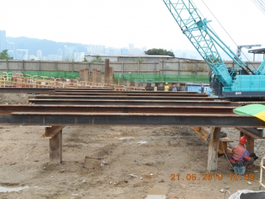 Erection of Temporary Steel Working Platform in 2019 Q2
