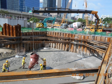 Concreting of Pile Cap in 2019 Q3