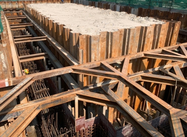 Rebar fixing for Pile Cap of the Foundation in 2019 Q4