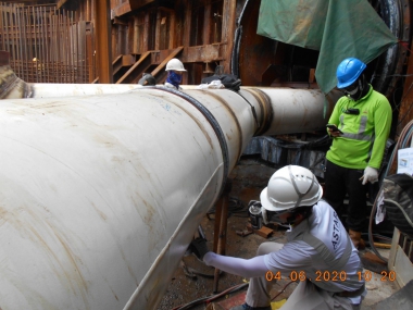 Installation of Sewage Pipe in 2020 Q2