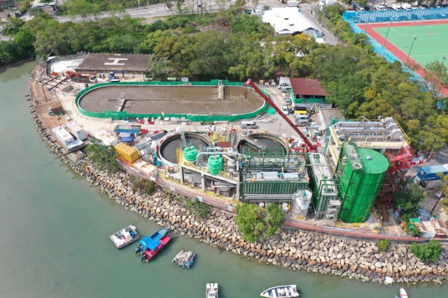 The expansion of Sha Tau Kok Sewage Treatment Works will comprise the in-situ reconstruction of a new sewage treatment plant to increase the treatment capacity by three times