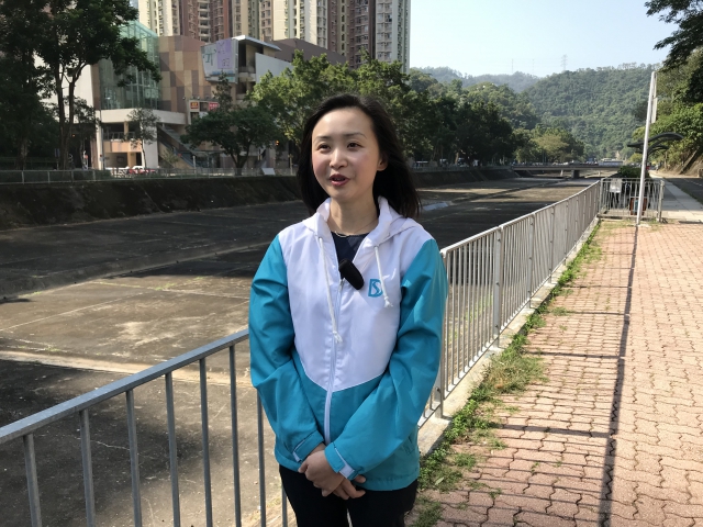 DSD Engineer Ms YIP Pui-kei explained the concept of “Rivers in the City”