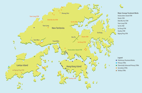 Location map of STWs in 2015-16