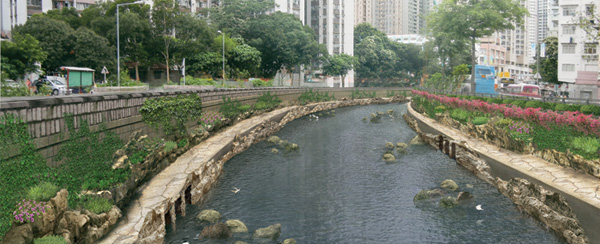 啟德河改善工程完工構想圖