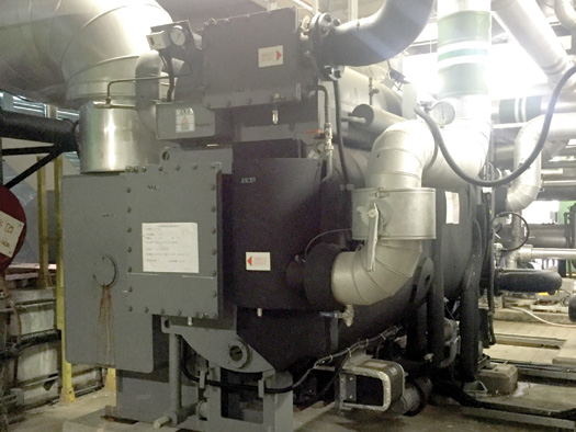 沙田污水處理廠的吸附式製冷機