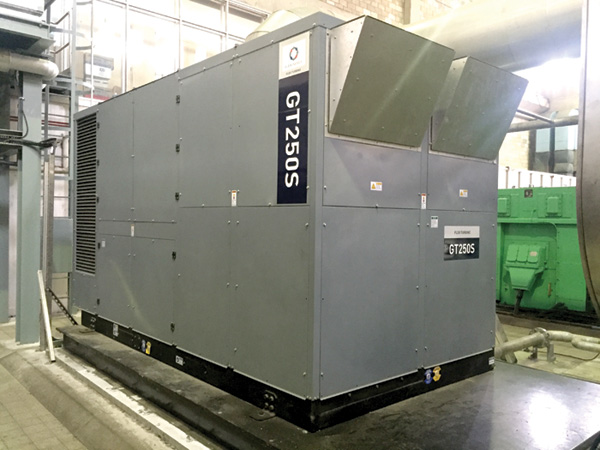 沙田污水處理廠的渦輪發動機