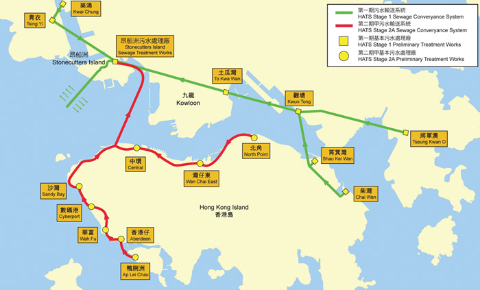 淨化海港計劃的布局圖