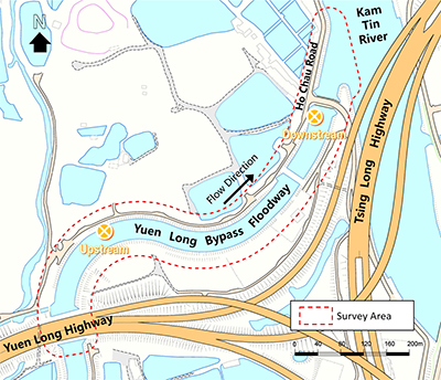 Map of the river