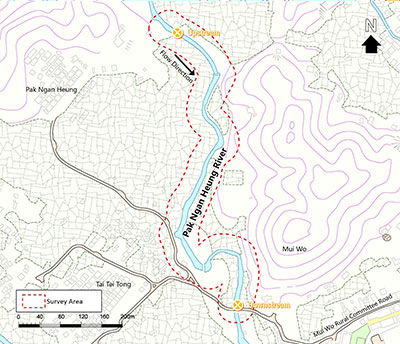 Map of the river