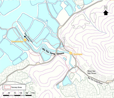 Map of the river