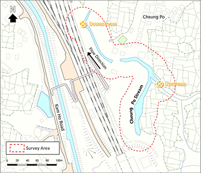 Map of the river