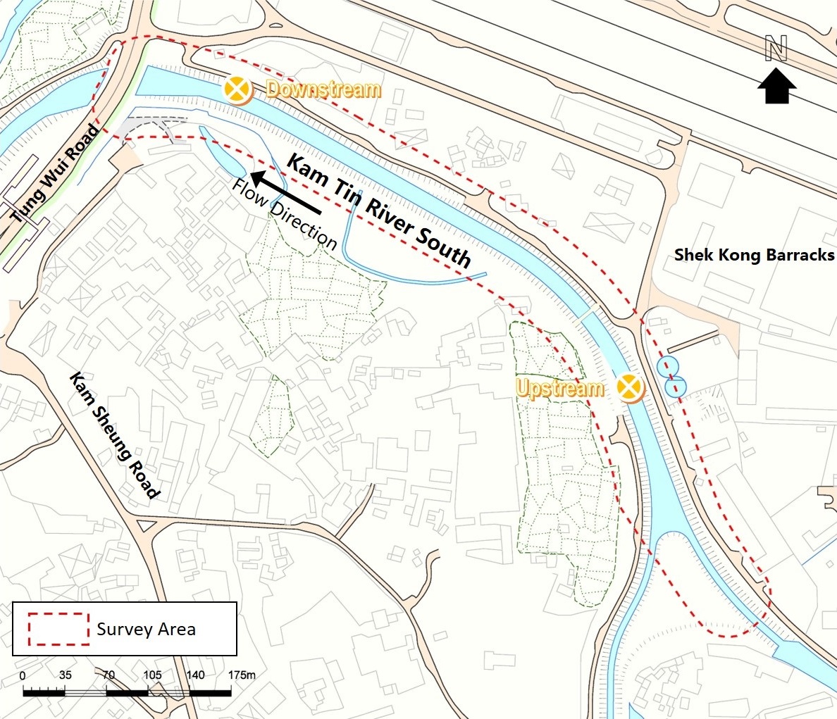 Map of the river