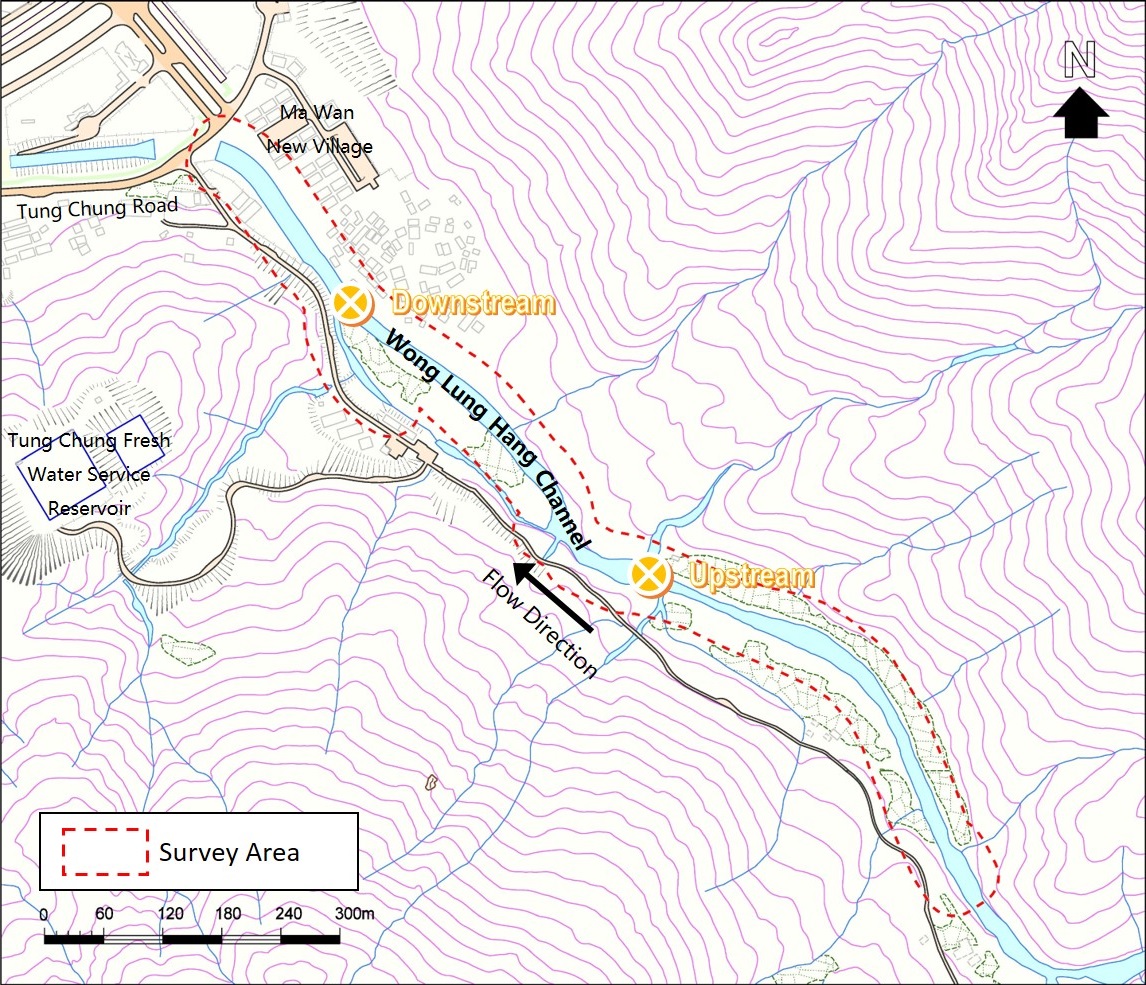 Map of the river
