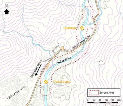 Map of the river
