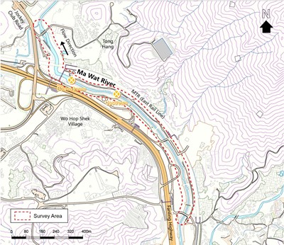 Map of the river