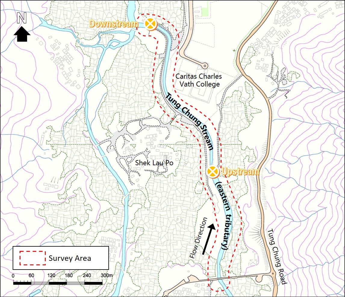 Map of the river