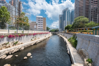 Kai Tak River after revitalisation