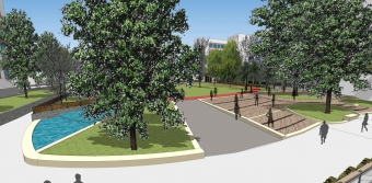 Photomontage of Beautified Morse Park (Park No.1)