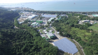 小蚝湾污水处理厂鸟瞰图