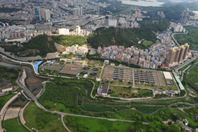 平源河汇流处